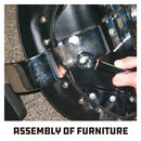 Mastergrip 2 Pc. / 8 Size Metric Reversible Ratchet Wrench Set , Range 8-19 mm