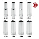 8 Piece 1/2 in. Dr. Metric Deep Socket Set