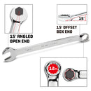 7 Pc. Long Handle SAE Combination Wrench Set
