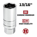 Powerbuilt 2 Piece 3/8 Inch Magnetic Spark Plug Socket Set - 641870