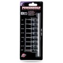 Powerbuilt 8 pc 3/8" Drive SAE Hex Bit Socket Set - 642404