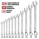11 Piece Metric Combination Wrench Set