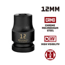 3/8 in. Dr. Sockets - Metric Impact Shallow