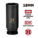 3/8 in. Dr. Sockets - Metric Impact Deep