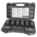 8 Piece 1/2 in. Drive 12 Point Metric Axle Nut Socket Set