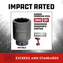 8 Piece 1/2 in. Drive 12 Point Metric Axle Nut Socket Set