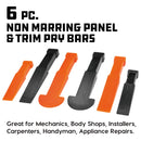 6 Piece Non-Marring Pry Bar Set