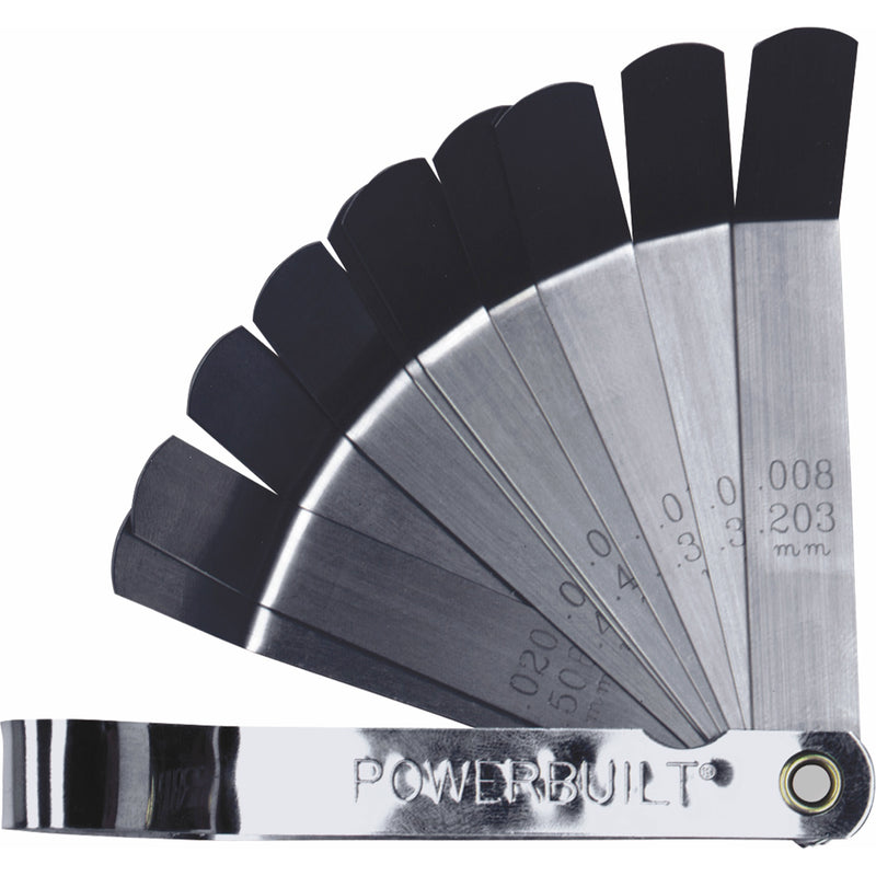 Powerbuilt 9 Blade Tappet Feeler Gauge - 648515