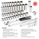 49 Pc. 3/8 in. Drive SAE/Metric Master Socket and Accessory Set