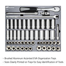 54 Pc. 1/2 in. Drive SAE/Metric Master Socket and Accessory Set