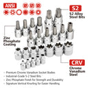 66 Pc. Master Torx and Specialty Bit Socket Set