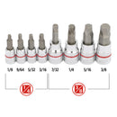 8 Pc. Tech Solutions Bit Socket Set - SAE