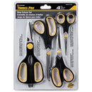 TradesPro 4 Piece Scissors Set, Shop and Mini Scissor, Kitchen Shears - 837372