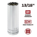 1/2 in. Dr. Sockets - SAE Deep - 12 Pt.