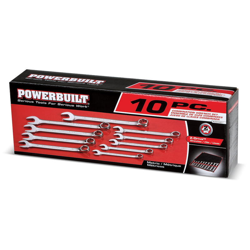 10 Piece Metric Combination Wrench Set