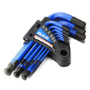 9 Piece Short Arm SAE Hex Key Wrench Set