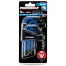 9 Piece Short Arm SAE Hex Key Wrench Set