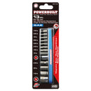 13 Piece SAE Hex Bit and Socket Adapter Set