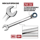 11 Piece Pro Tech SAE Reversible Ratcheting Combination Wrench Set