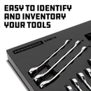 11 Piece Pro Tech Metric Reversible Ratcheting Combination Wrench Set