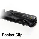 8 in. Drop-Point Folding Knife with Glass Break and Belt Cutter