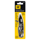 5-1/4 in. Folding Skeleton Knife with Carabiner and Black Blade