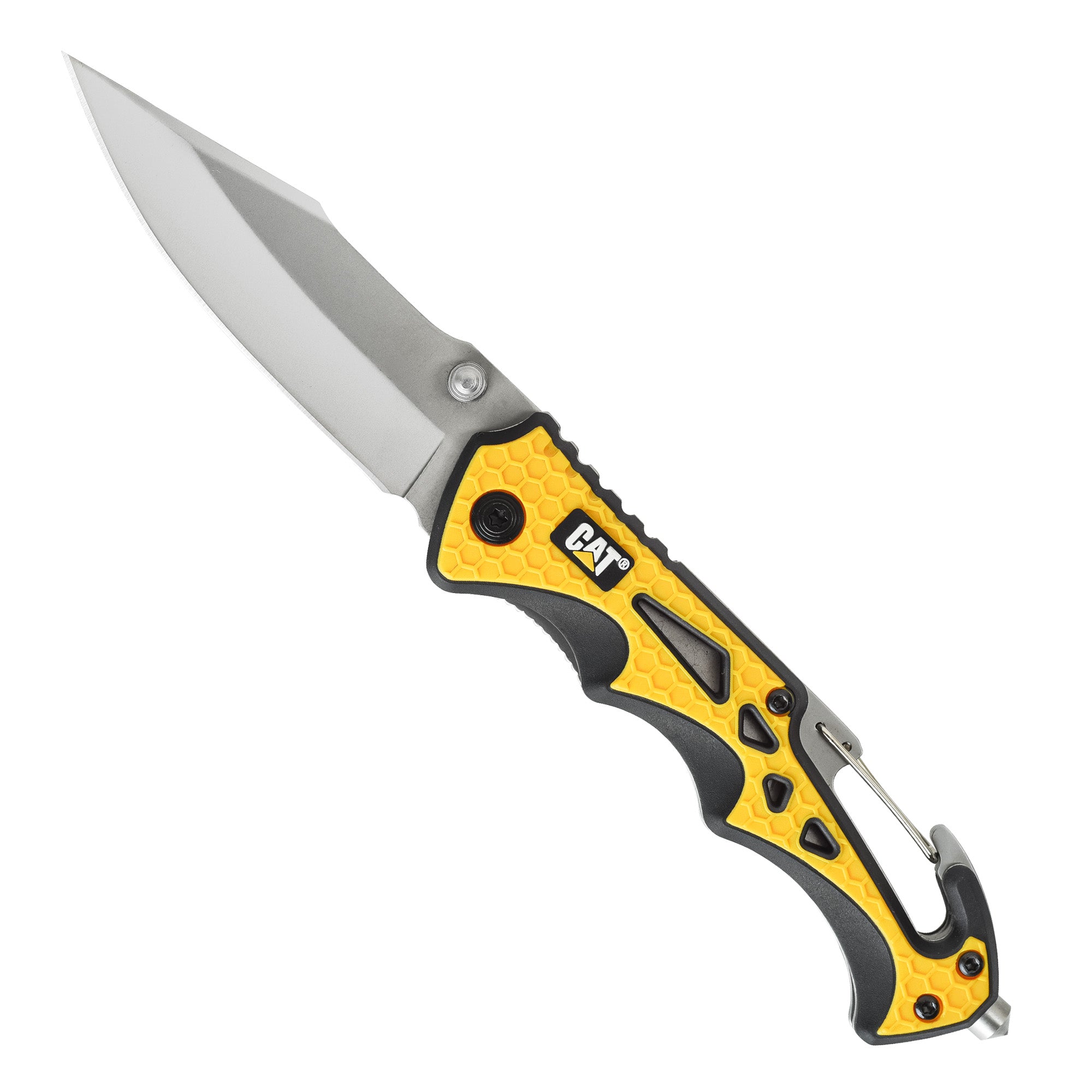 Cat 7-3/4 Inch Pocket Knife With Glass Break - 980524