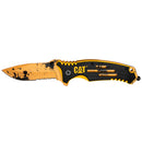 Cat 8 Inch Folding Pocket Knife with Glass Break Gift Box Set - 980646ECT