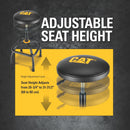 Cat Heavy-Duty Pneumatic Shop Stool, Wrinkle Powder Coat Finish - 980815ECE