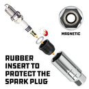 Powerbuilt 2 Piece 3/8 Inch Magnetic Spark Plug Socket Set - 641870