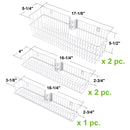 5 Shelf Over The Door Pantry Organizer Rack