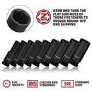 Powerbuilt 3/8 in. Drive x 13/16 in. 6 Point Deep Well Impact Socket - 647610