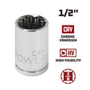 3/8 in. Dr. Sockets - SAE Shallow - 12 Pt.