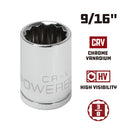 3/8 in. Dr. Sockets - SAE Shallow - 12 Pt.