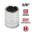 3/8 in. Dr. Sockets - SAE Shallow - 12 Pt.