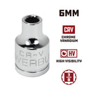 3/8 in. Dr. Sockets - Metric Shallow - 12 Pt.