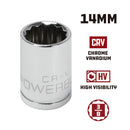 3/8 in. Dr. Sockets - Metric Shallow - 12 Pt.