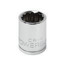 3/8 in. Dr. Sockets - Metric Shallow - 12 Pt.