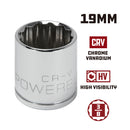 3/8 in. Dr. Sockets - Metric Shallow - 12 Pt.