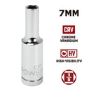 3/8 in. Dr. Sockets - Metric Deep -  6 Pt.