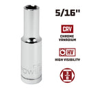 3/8 in. Dr. Sockets - SAE Deep - 6 Pt.