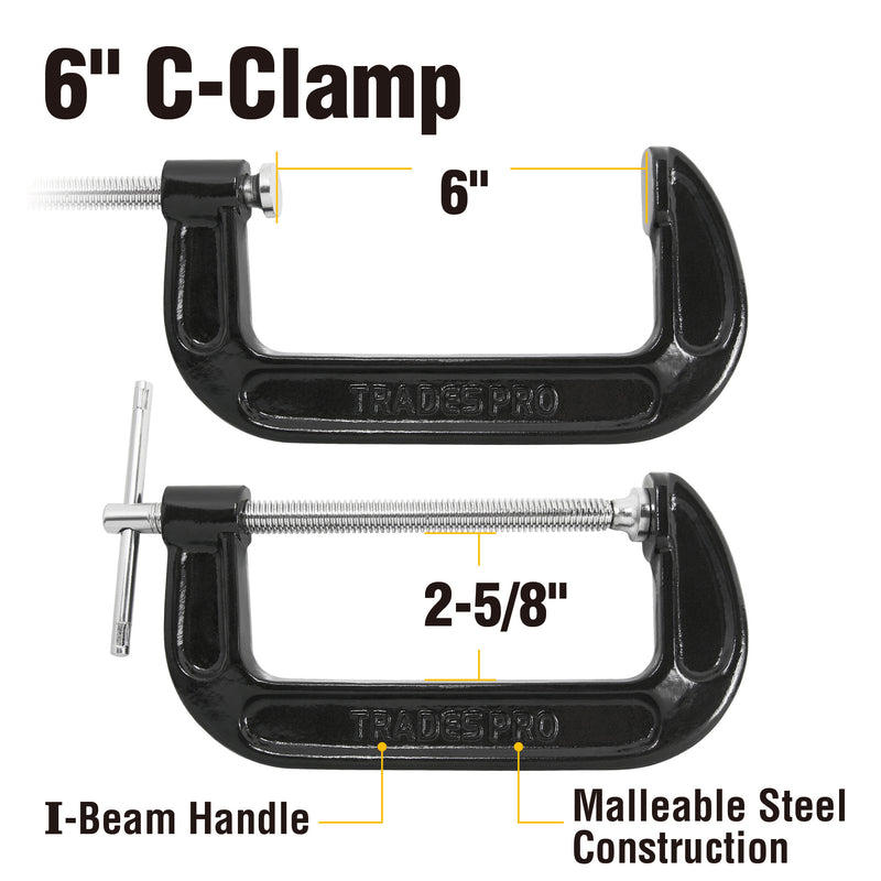 Tradespro 6 Inch C Clamp - 836141