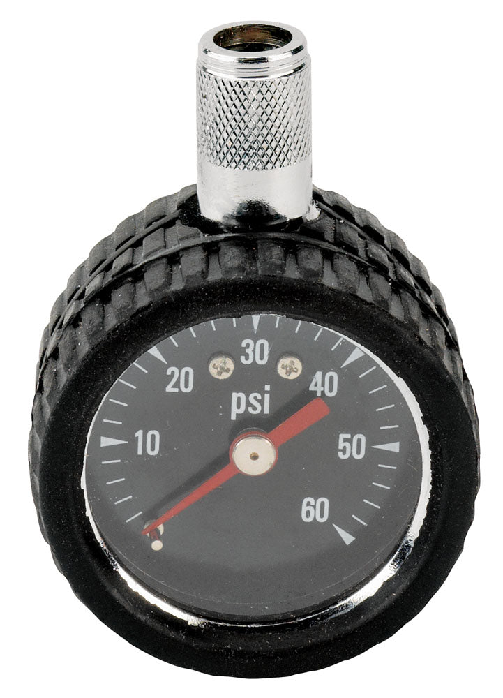 Trades Pro Dial Tire Gauge With Rubber Boot 0-60 Psi - 836432