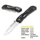 Caula 7-1/2 in. Folding Knife - Polished Blade