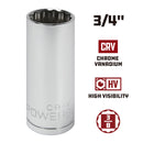 3/8 in. Dr. Sockets - SAE Deep - 12 Pt.