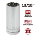 3/8 in. Dr. Sockets - SAE Deep - 12 Pt.