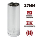 3/8 in. Dr. Sockets - Metric Deep -  12 Pt.