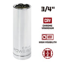 1/2 in. Dr. Sockets - SAE Deep - 12 Pt.