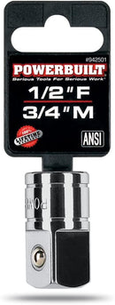 Powerbuilt 1/2 Inch Drive (F) x 3/4 Inch (M) Adapter - 942501