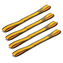4 Piece Soft Loop Tie-Down Straps Yellow - 800 Lb.